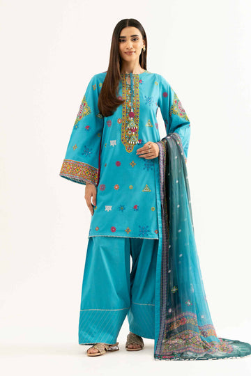 Nishat Linen 3 Piece - Digital Printed Embroidered Suit - 42502108 Online Shopping